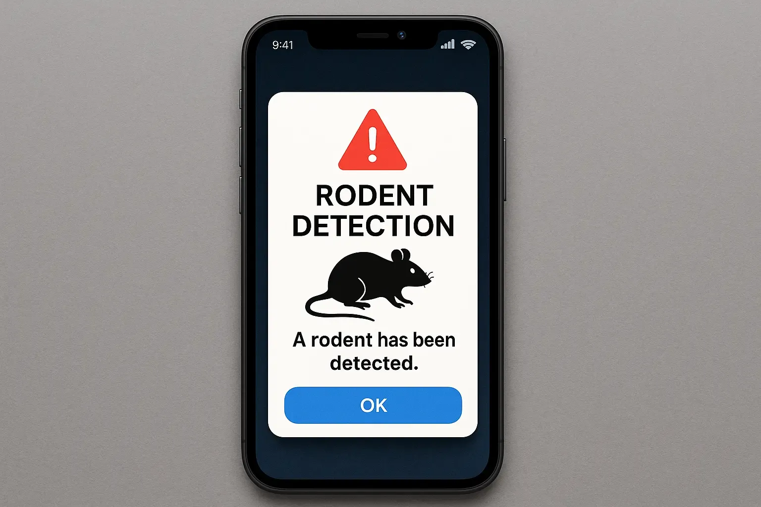Mobile notifications and real‑time alerts for rodent detection